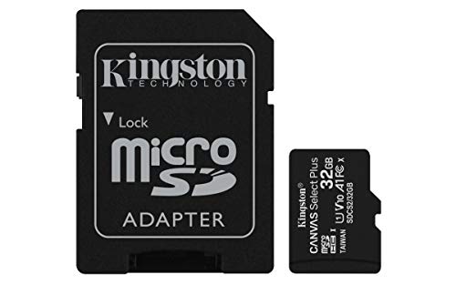Kingston Canvas Select Plus Carte MIcro SD  SDCS2/32GB  Class 10 + Adaptateur inclus