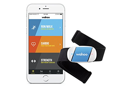 Wahoo Fitness TICKR Moniteur de fréquence cardiaque pour iPhone et Android Bleu