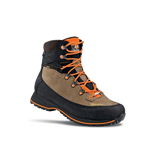 Crispi lapponia GTX Evo azelnut Goretex cf4951 Bottes de Chasse randonnée Homme - Orange - Arancione Marrone Nero, 43 EU EU