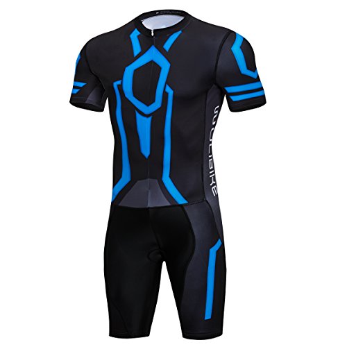 logas Combinaison Triathlon Nage Mahche Courte Vetement Trifonction pour Homme