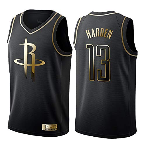 NBA Houston Rockets 13# Harden, Maillot de Basket-Ball, Maillots,Maillot de Supporters, Gilet Respirant à séchage Rapide,Homme