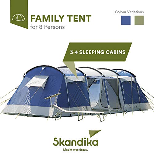 SKANDIKA Tente Montana II 700 x 280 cm Bleu