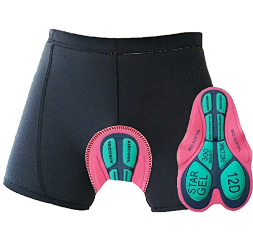 Oleein Caleçon de Cyclisme Sueur Absorbant Volatilité Séchage Rapide Gel 3D Rembourré de Vélos Cyclisme sous-vêtements Sport Shorts Pant de Vélo pour Hommes et Femmes