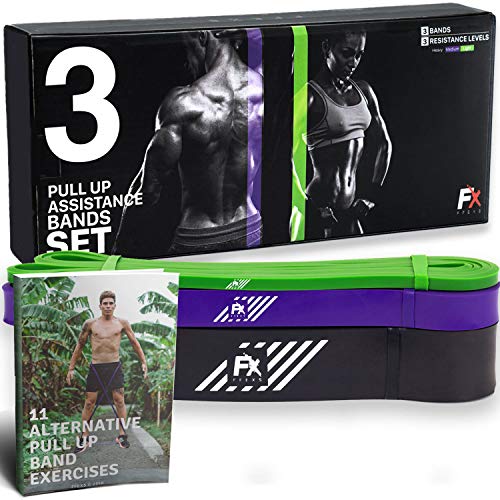 FFEXS Bandes de Résistance Set (3) Bande Elastique d'exercice Pull Up