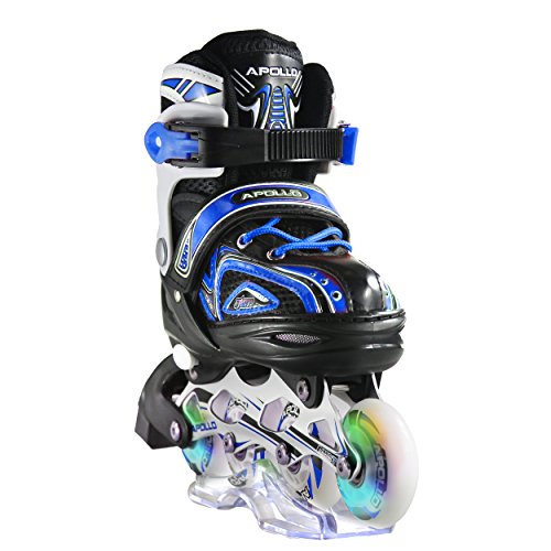 Apollo Super Blades X Pro, S, M, L, Roues LED illuminées Rollers Enfants idéals débutants , Patins à roulettes Confortables Patins Inline Filles garçons