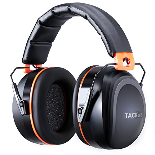 Casque Antibruit,Tacklife HNRE1 Classique/Casque de Réduction du Bruit/SNR 34db/Protection Auditive/Certification CE/Pliable et Confortable/Idéal pour le Bricolage,la Construction,le Tir,les Aéroports