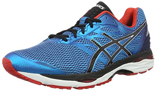 ASICS Gel-Cumulus 18, Chaussures de Running Compétition Homme, Multicolore (Island Blue/Black/Vermilion), 50.5 EU