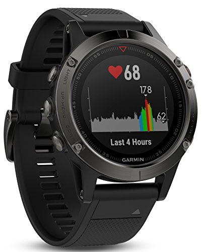 Garmin Fēnix 5S - Montre GPS Multisports Outdoor - Argent avec Bracelet Noir