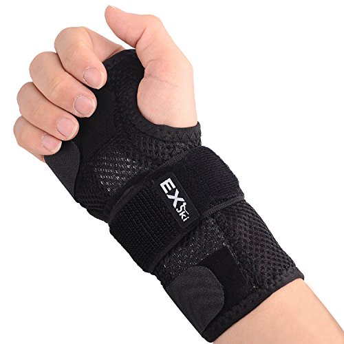 EXski Attelle Poignet Orthèse Main pour Tunnel Carpien Fracture Entorse Arthrite Tendinite Droite ou Gauche