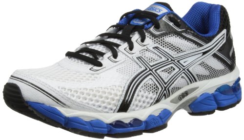 Asics Gel-Cumulus 15, Chaussures de trail homme - Blanc (0199-White/Black/Royal), 46 EU (10.5 UK)