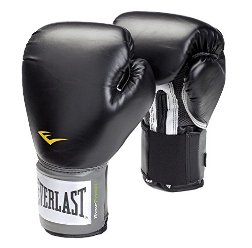 Everlast Velcro Pro Style - Gants de boxe d'entraînement - Noir - 12