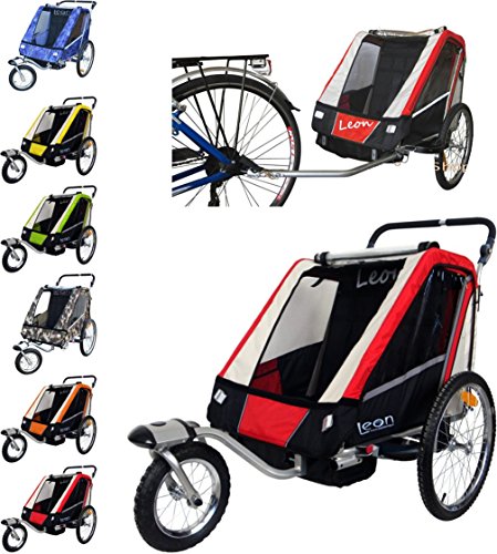 Papilioshop Leon Remorque à vélo Poussette Chariot pour 1 ou 2 entants