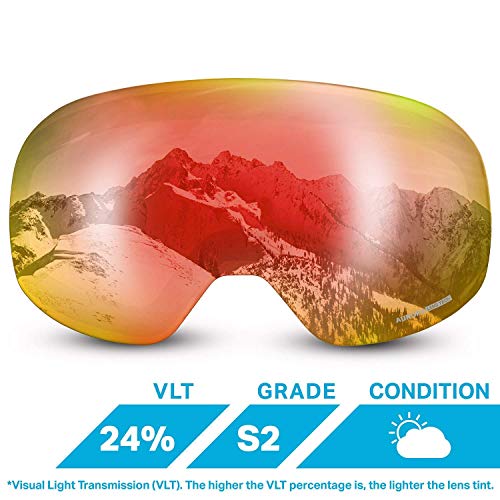 WildHorn Outfitters Roca Lentille pour Lunettes de Ski sans Monture à Ajouter ou interchanger