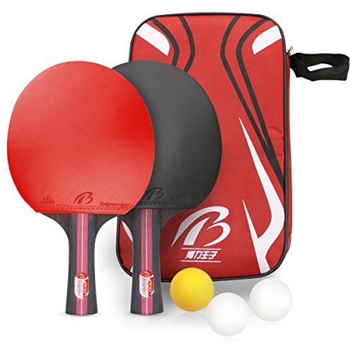 Tencoz Raquette de ping-Pong, Raquette de ping-Pong Professionnel Set De Tennis De Table + Sac de Rangement Raquette De Tennis De Table