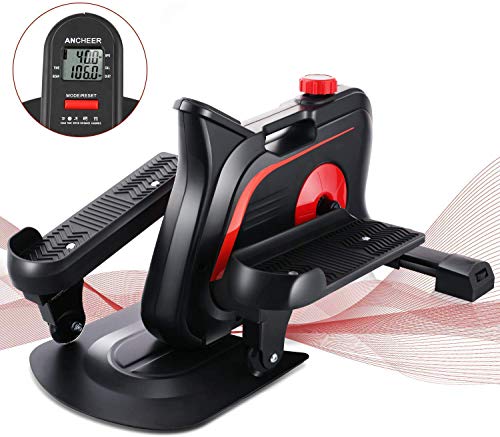 Profun Stepper Hometrainer 10 Nivieaux de Résistances Réglables/Stepper d'appartement Portable/Vélo elliptique/Appareil d'Entraînement pour Les Mouvements au Bureau/à la Maison, avec écran LCD