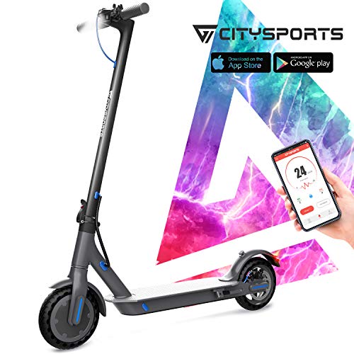 CITYSPORTS Trottinette Electrique 8,5', Trottinette Pliable avec APP & Bluetooth, Batterie 7.5Ah Longue Durée, 350W, Trottinette Electrique Adulte Ultra-légère