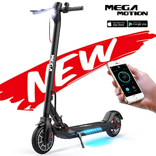 Mega Motion Trottinette Électrique Pliable avec APP, Scooter Patinette Double Système Freinage pour Adultes - M5 (Black).