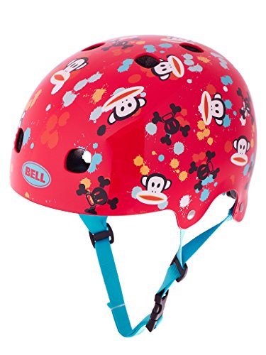 BELL Casque de vélo Segment jR pour Enfant Rouge/Motif Paul Frank Paint Ball 210093015 48-53 cm