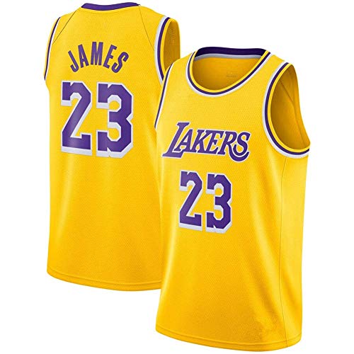 LinkLvoe Maillot NBA Lakers 23 Basketball, Maillot Hommes Tissu Haut de Gamme Respirant et à séchage Rapide