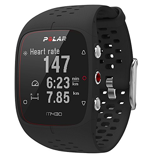 Polar - M430 - Montre Running GPS avec suivi de la Fréquence Cardiaque - Noir - Taille M-L