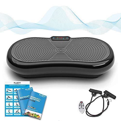 Bluefin Fitness Plateforme Vibrante 1000 Watt pour Musculation et Perte de Poids 180 Vitesses 5 Programmes et Haut-Parleurs Bluetooth …