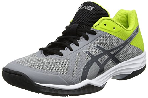 ASICS Gel-Tactic, Chaussures Multisport Indoor Homme, Gris (Aluminum/Dark Grey/Energy Green), 42 EU