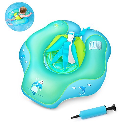 Bébé Siège De Piscine, Waitiee Bague De Natation Flottante,Enfants Bébé Siège De Piscine Réglable Collier Gonflable Pour Enfants Bébé,Bouée Siège Gonflable Pour Bébé Pour 3 Mois-6 Ans (L)