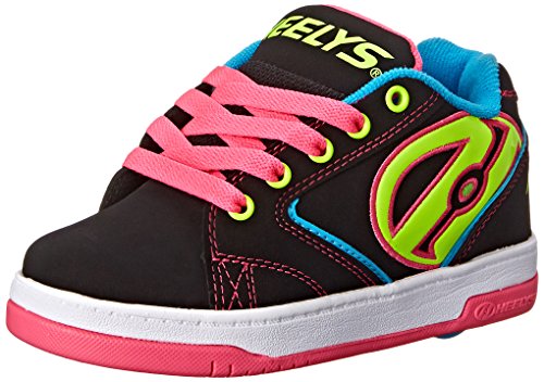 Heelys Propel 2.0 770512, Chaussures roue fille, Black/Neon Multi, 39