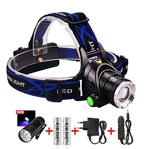 Halepro Lampe Frontale Puissante Lampe Frontale Lampe Torche LED Rechargeable