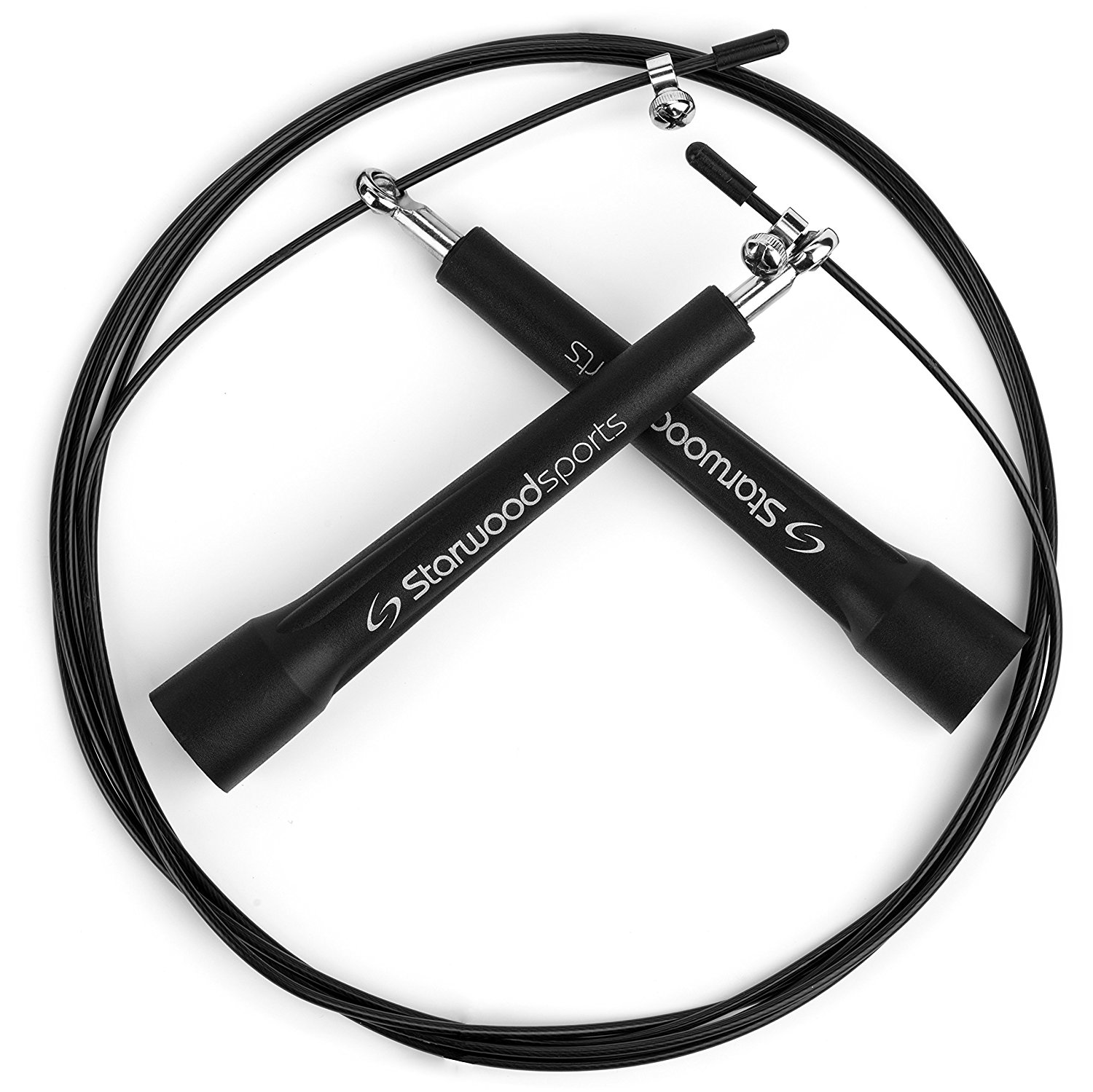 Cocoda Corde /à Sauter Corde /à Sauter Sport Durable pour Fitness Jump Rope R/églable sans Enchev/êtrement avec Roulements /à Billes Rapides Poign/ée Anti-Glissant en Mousse /à M/émoire /& Blocs de Poids